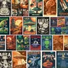 Affches Retro d'Extraterrestres