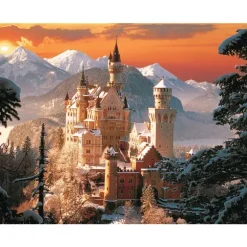 Allemagne : Neuschwanstein sous la neige