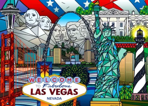 American Landmarks Collage
