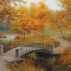 Autumn in an Old Park by Eugene Lushpin