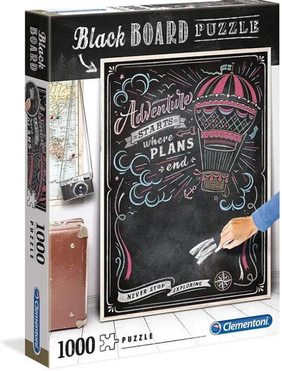 Black Board Puzzle - Travel