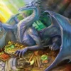 Blue Dragon and Treasure
