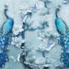 Blue Peacocks
