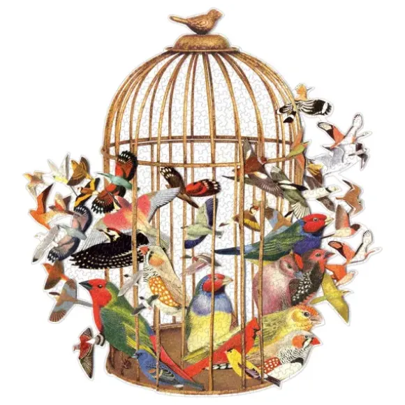 Bouquet d'Oiseaux - Puzzle Forme de 750 pièces