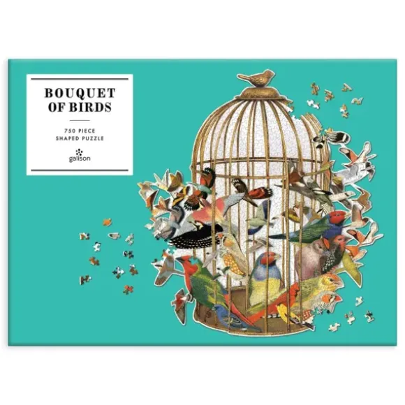 Bouquet d'Oiseaux - Puzzle Forme de 750 pièces