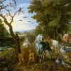 Brueghel Pieter - Brueghel Pieter - Entrée des Animaux dans l'Arche de Noé