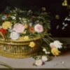Brueghel Pieter - Jan Brueghel - Flowers in a Basket and a Vase, 1615