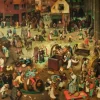 Brueghel Pieter - Pieter Brueghel Le Vieux - The Fight Between Carnival and Lent