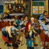 Brueghel Pieter - Pieter Brueghel the Younger - The Tax-collector's Office, 1615