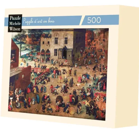 Brueghel Pieter - Puzzle en Bois Découpé à la Main - Brueghel : Jeux D'Enfants