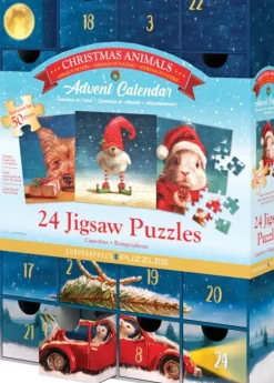 Calendrier de l'Avent - Christmas Animals - 24 Puzzles