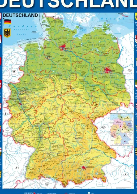 Carte de l'Allemagne
