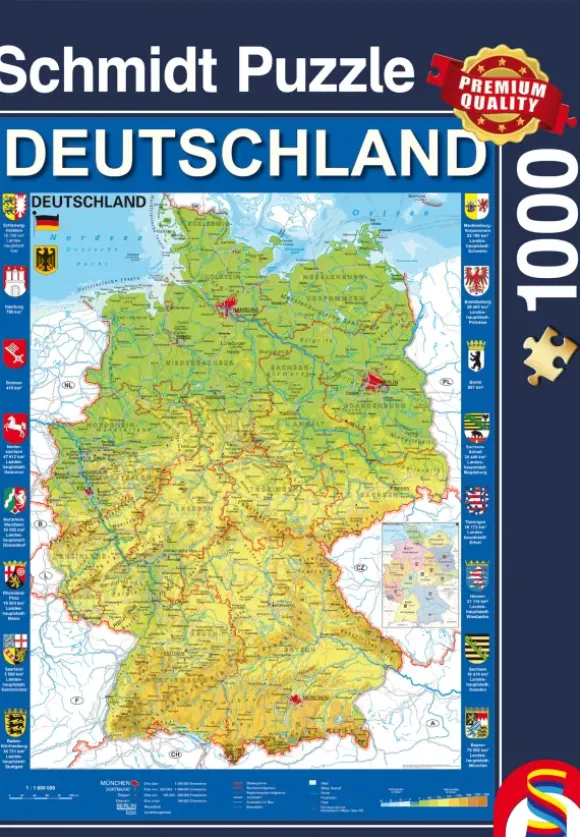 Carte de l'Allemagne