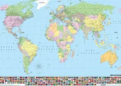 Carte du Monde (en Turc)