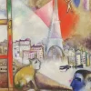 Chagall Marc - Marc Chagall - Paris par la Fenêtre (détail)