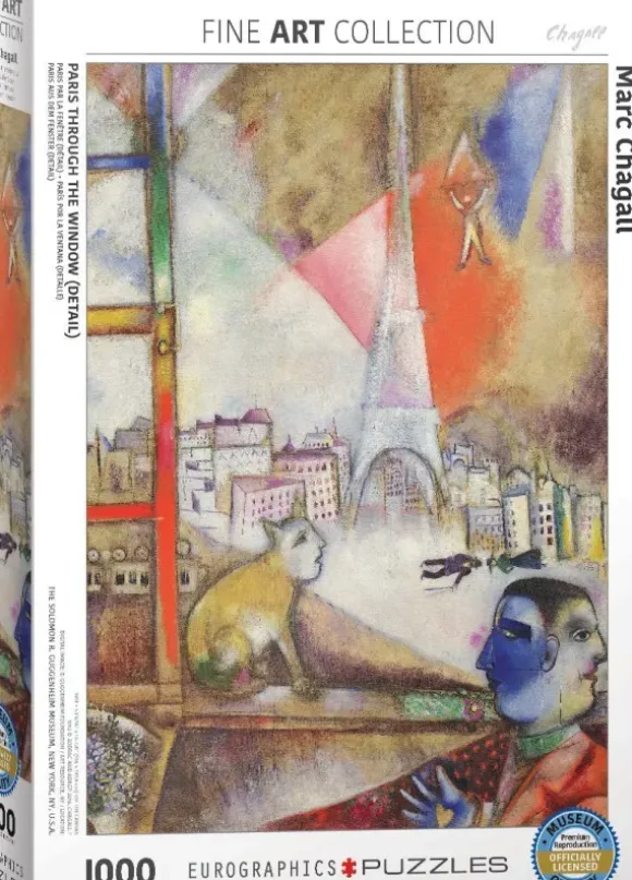 Chagall Marc - Marc Chagall - Paris par la Fenêtre (détail)
