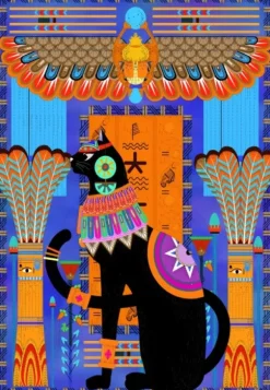 Chat Egyptien - Bleu