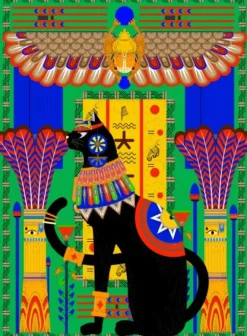Chat Egyptien - Vert
