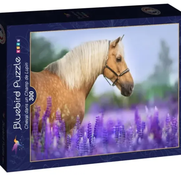 Cheval dans un Champ de Lupin
