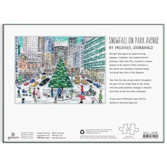 Chutes de Neige sur Park Avenue - Puzzle 1000 Pièces