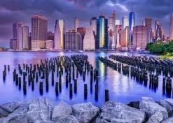 Cloudy Sky Over Manhattan, New York