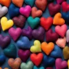 Coeurs Multicolores