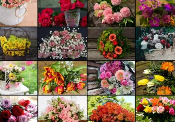 Collage - Fleurs