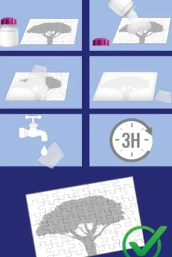 Colle 120 ml pour 2 Puzzles 1000 Pièces avec Spatule
