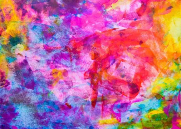 Colourful Abstract Oil Painting