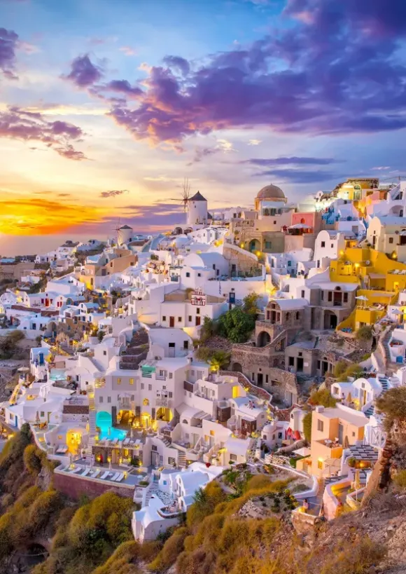 Coucher de Soleil sur Santorin