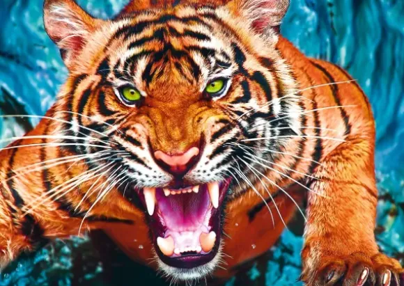 Crazy Shapes - Facing a tiger