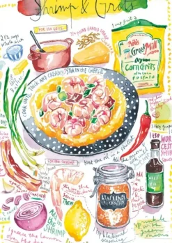 Crevettes et Grits
