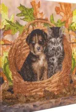 Crystal Art - Kit Broderie Diamant - Chat et Chien