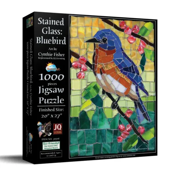 Cynthie Fisher - Stained Glass Bluebird