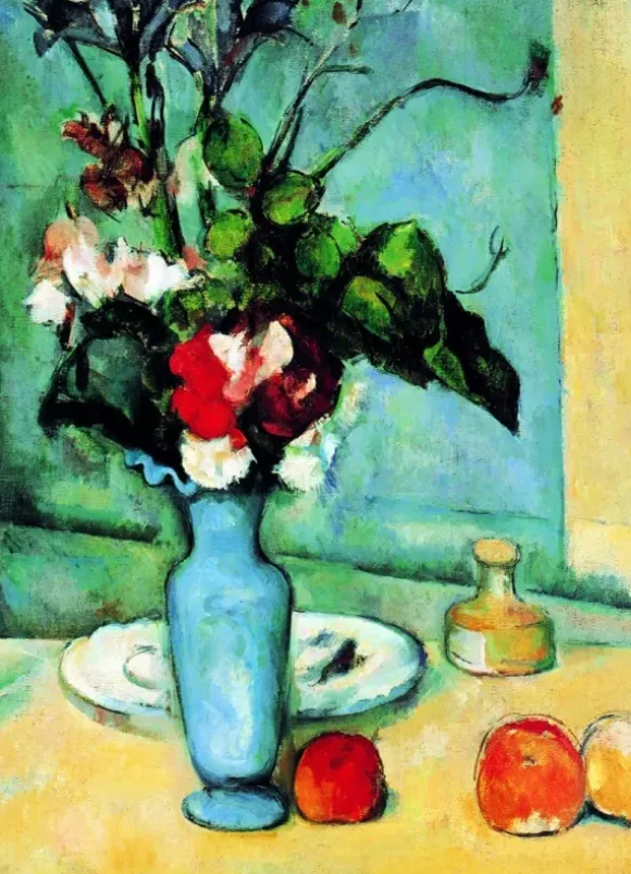 Cézanne Paul - Paul Cezanne : Le Vase Bleu (détail)