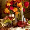 Dahlias and Wine