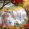 Deep Forest Waterfall
