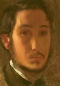 Degas Edgar - Edgar Degas : Autoportrait avec Col Blanc, 1857