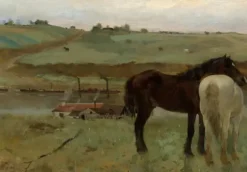 Degas Edgar - Edgar Degas : Chevaux dans un Pré, 1871