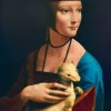 De Vinci Léonard - Leonard De Vinci - La Dame à l'Ermine, 1489
