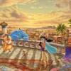 Disney - Jasmine - Danse dans le Désert au Coucher du Soleil