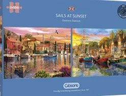 Dominic Davison - 2 Puzzles - Sails at Sunset