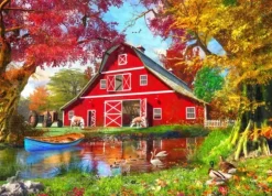 Dominic Davison - Sunny Autumn At The Barn