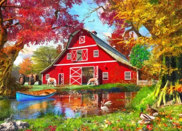 Dominic Davison - Sunny Autumn At The Barn