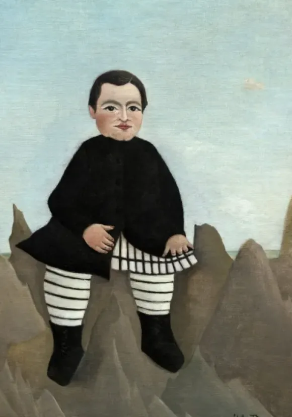 Douanier Rousseau Henri - Henri Rousseau : Garçon sur un Rocher, 1895/1897