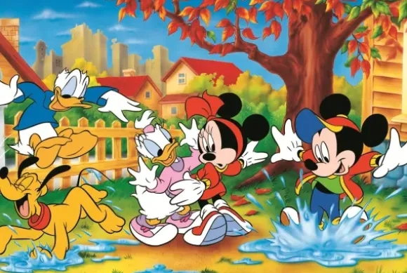 40e Anniversaire Trefl - Jouer Dans Les Flaques D'Eau - Disney Mickey Mouse Et Ses Amis