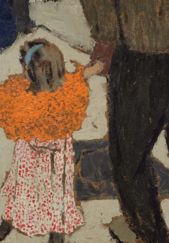 Edouard Vuillard : Enfant portant un foulard rouge, 1891