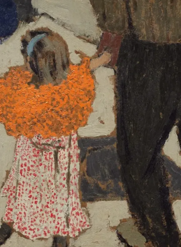 Edouard Vuillard : Enfant portant un foulard rouge, 1891
