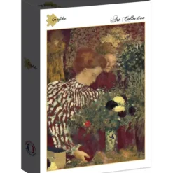 Edouard Vuillard : Femme dans une robe rayée, 1895