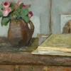 Edouard Vuillard : La palette de l'Artiste et un Vase avec des Roses, 1898